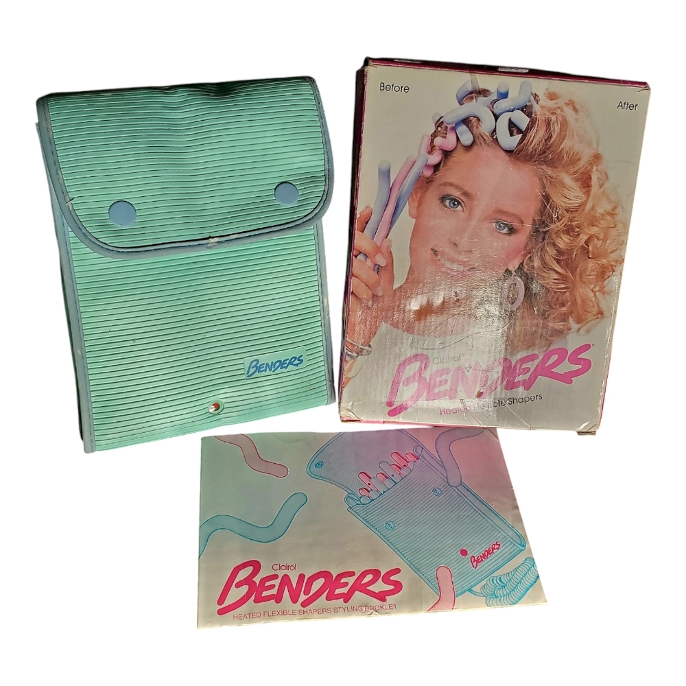 Blue and Pink Hair Styling Tools for Effortless Curls